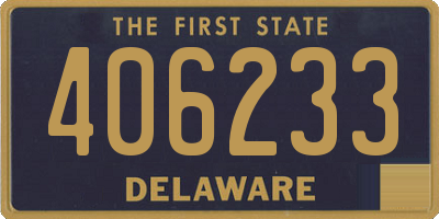 DE license plate 406233