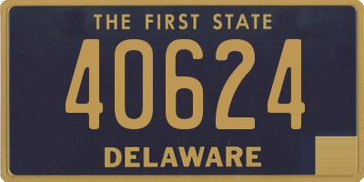 DE license plate 40624