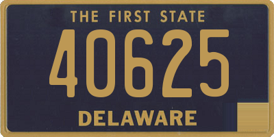 DE license plate 40625