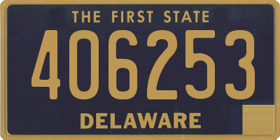 DE license plate 406253