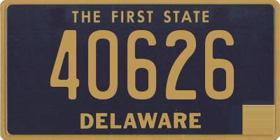 DE license plate 40626