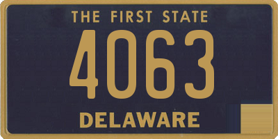 DE license plate 4063