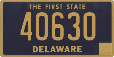 DE license plate 40630