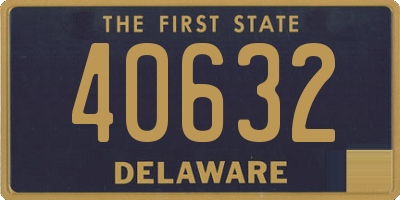 DE license plate 40632