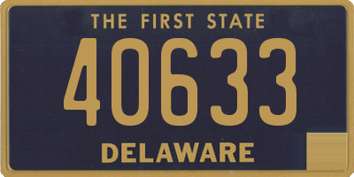 DE license plate 40633