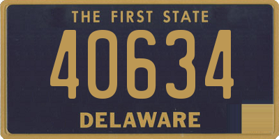 DE license plate 40634