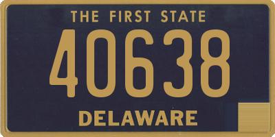 DE license plate 40638