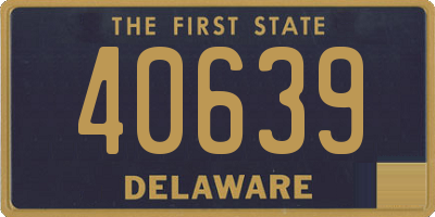 DE license plate 40639