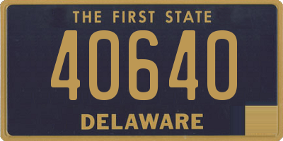 DE license plate 40640