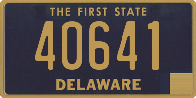 DE license plate 40641