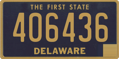 DE license plate 406436
