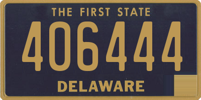 DE license plate 406444