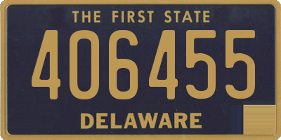 DE license plate 406455