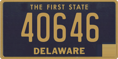 DE license plate 40646