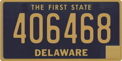 DE license plate 406468