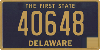 DE license plate 40648