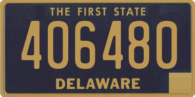 DE license plate 406480