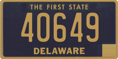 DE license plate 40649
