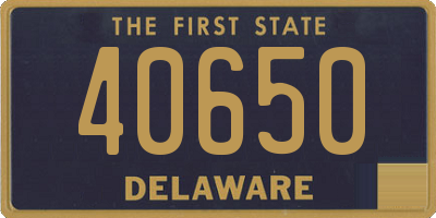 DE license plate 40650