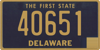 DE license plate 40651