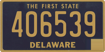 DE license plate 406539