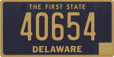 DE license plate 40654