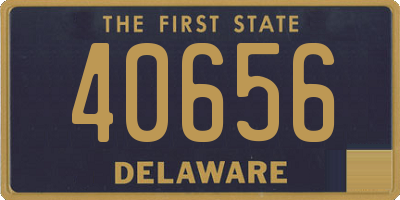 DE license plate 40656