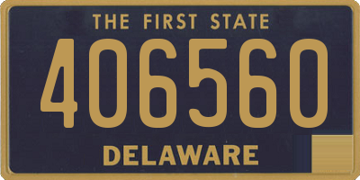 DE license plate 406560