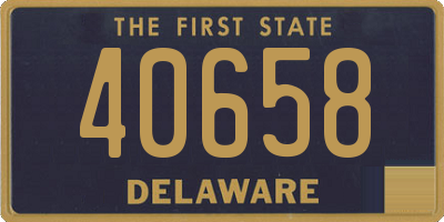 DE license plate 40658