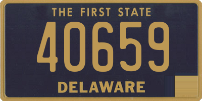 DE license plate 40659