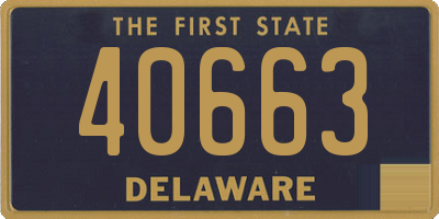 DE license plate 40663