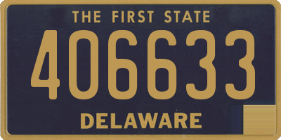 DE license plate 406633