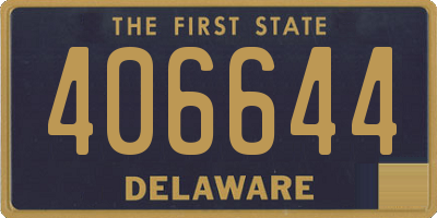 DE license plate 406644