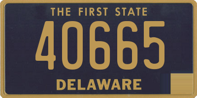 DE license plate 40665