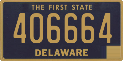 DE license plate 406664