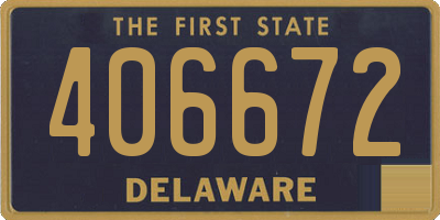 DE license plate 406672