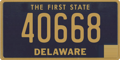 DE license plate 40668