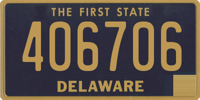 DE license plate 406706