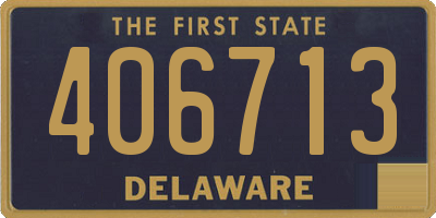 DE license plate 406713