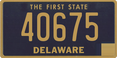 DE license plate 40675