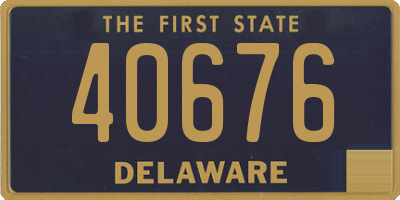 DE license plate 40676