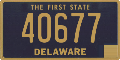 DE license plate 40677