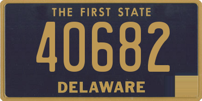 DE license plate 40682