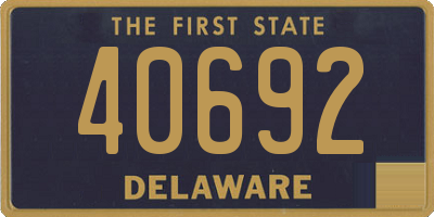 DE license plate 40692