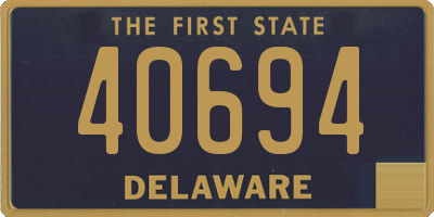 DE license plate 40694