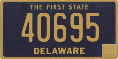 DE license plate 40695