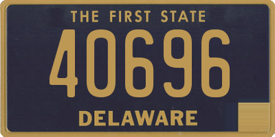 DE license plate 40696