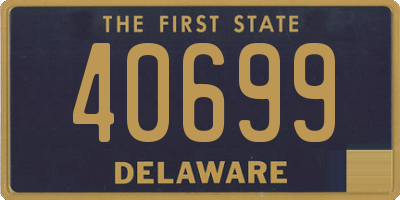 DE license plate 40699