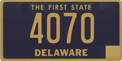 DE license plate 4070