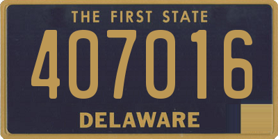 DE license plate 407016